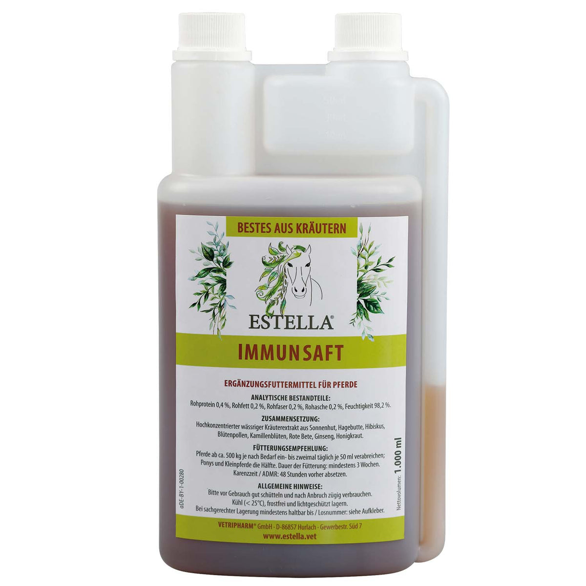 ESTELLA Immunsaft für Pferde 1000ml MHD 01.01.2027