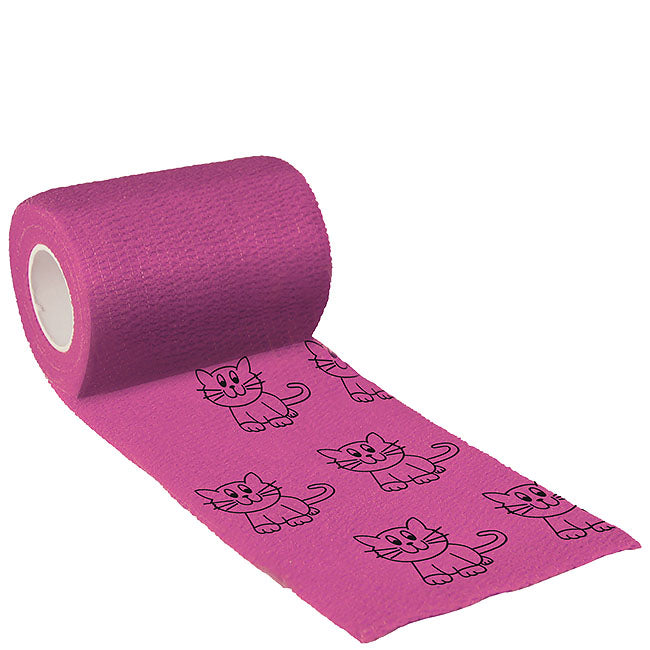 Binde Bandage 5cm x 4,5m, Bandage pink, Katze