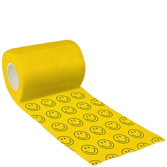 Binde Bandage 7,5cm x 4,5m, Bandage, gelb, Smiley