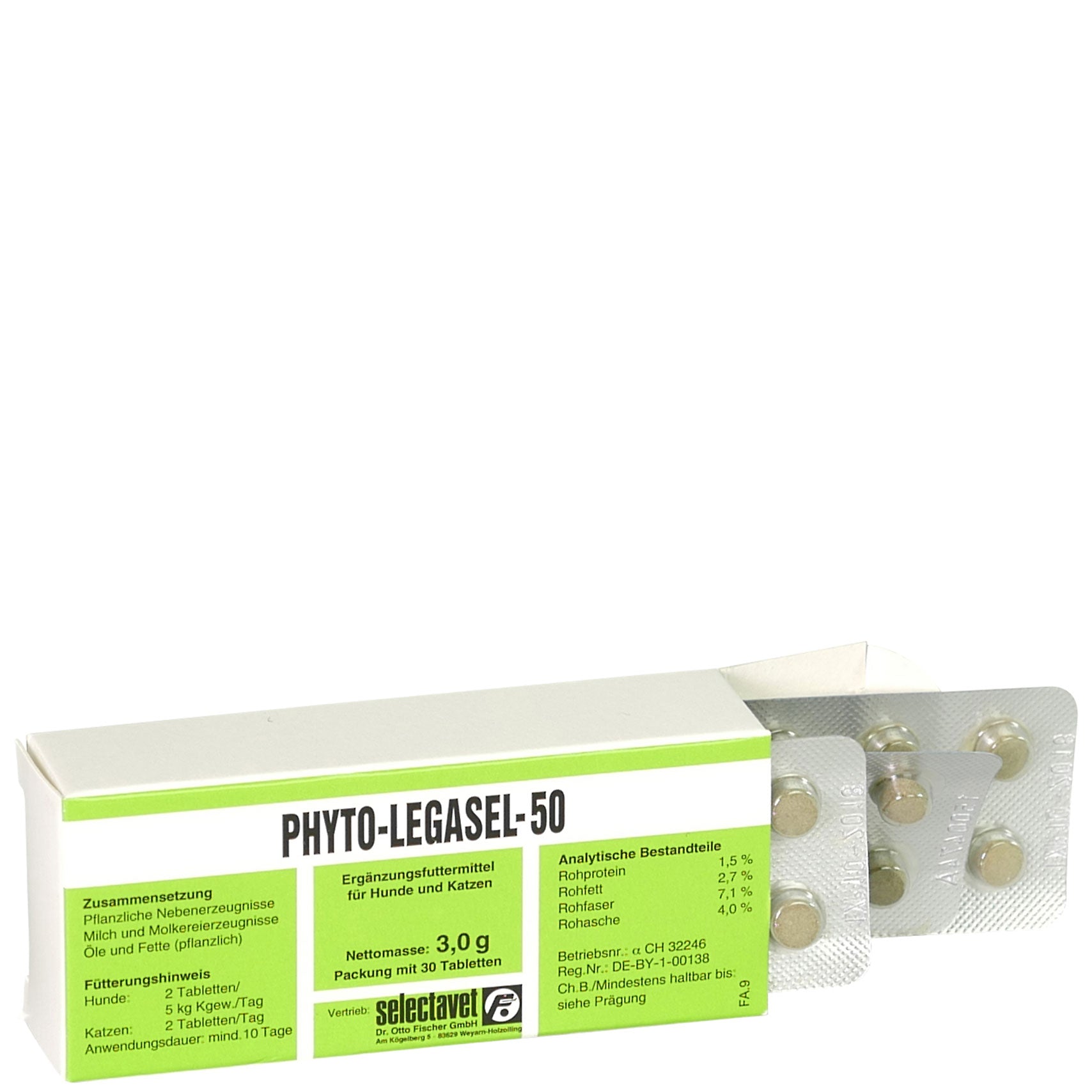 Phyto-Legasel 50 Hund Katze 30 Tabl.