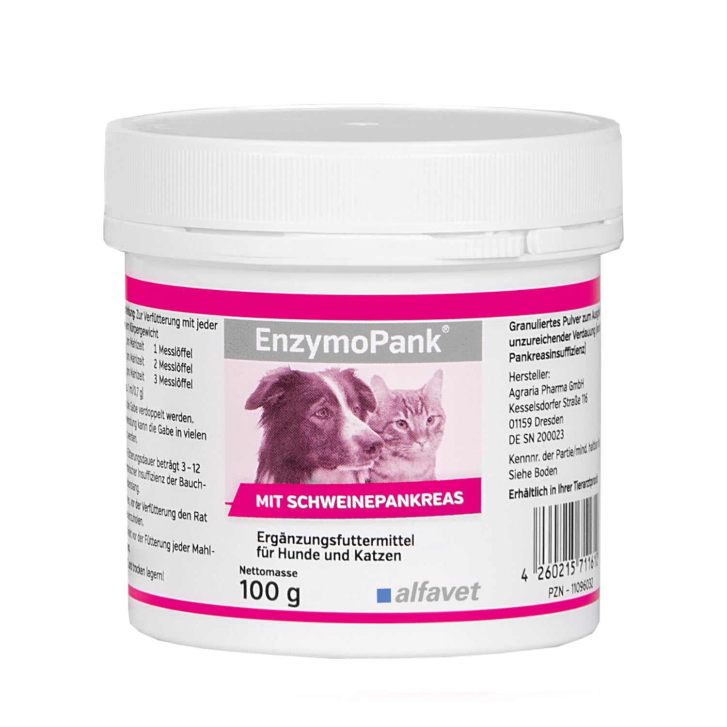 AlfaVet EnzymoPank Verdauungsenzyme, Kräuter100g