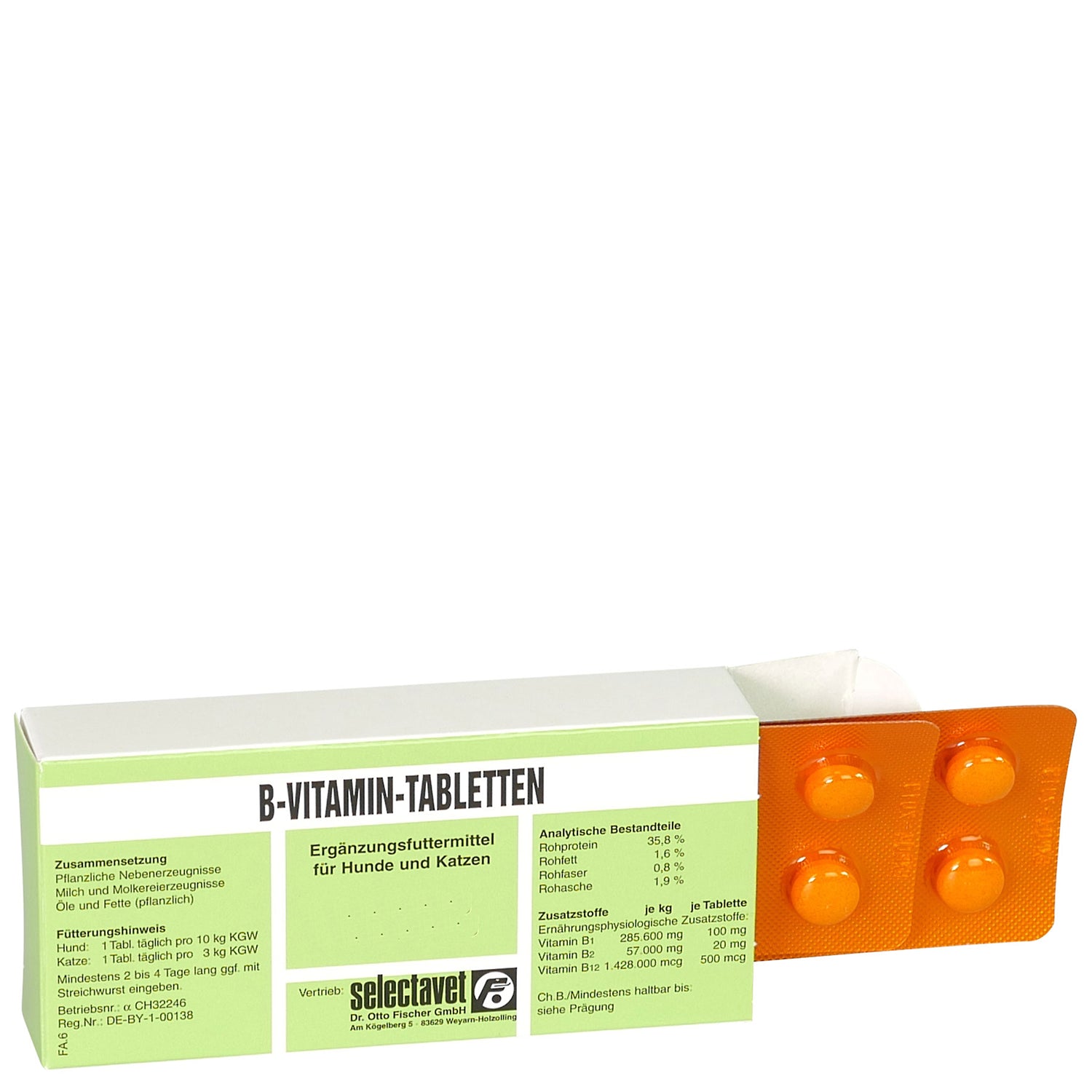 Selectavet B-Vitamin-Tabletten 100 Stk. Hund Katze