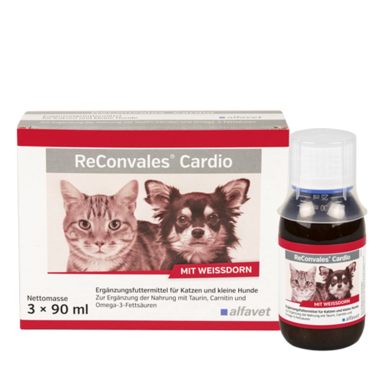 ReConvales Cardio 3x90ml flüssig Hund Katze