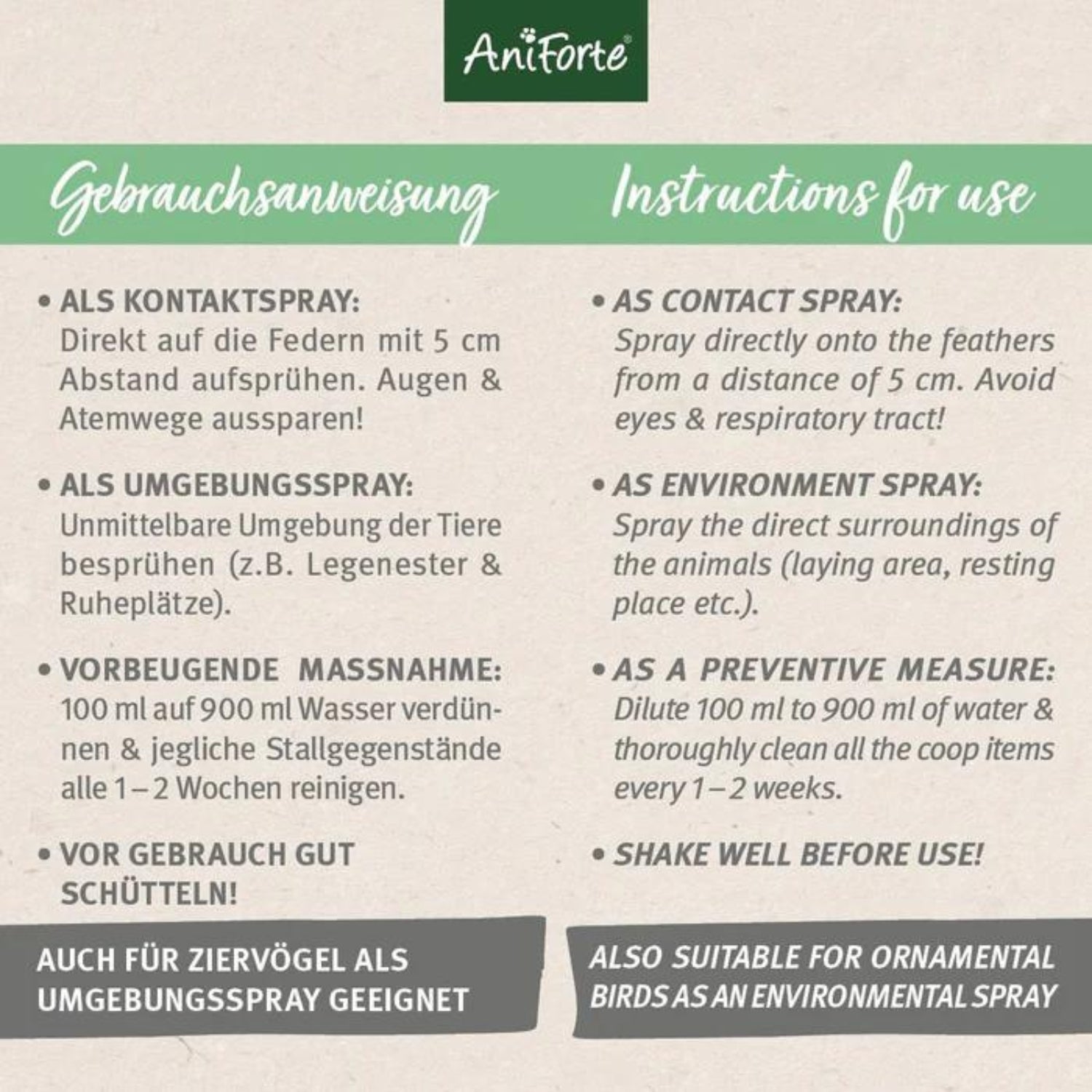 AniForte Milben-STOP flüssig für Hühner Kanister 5000ml