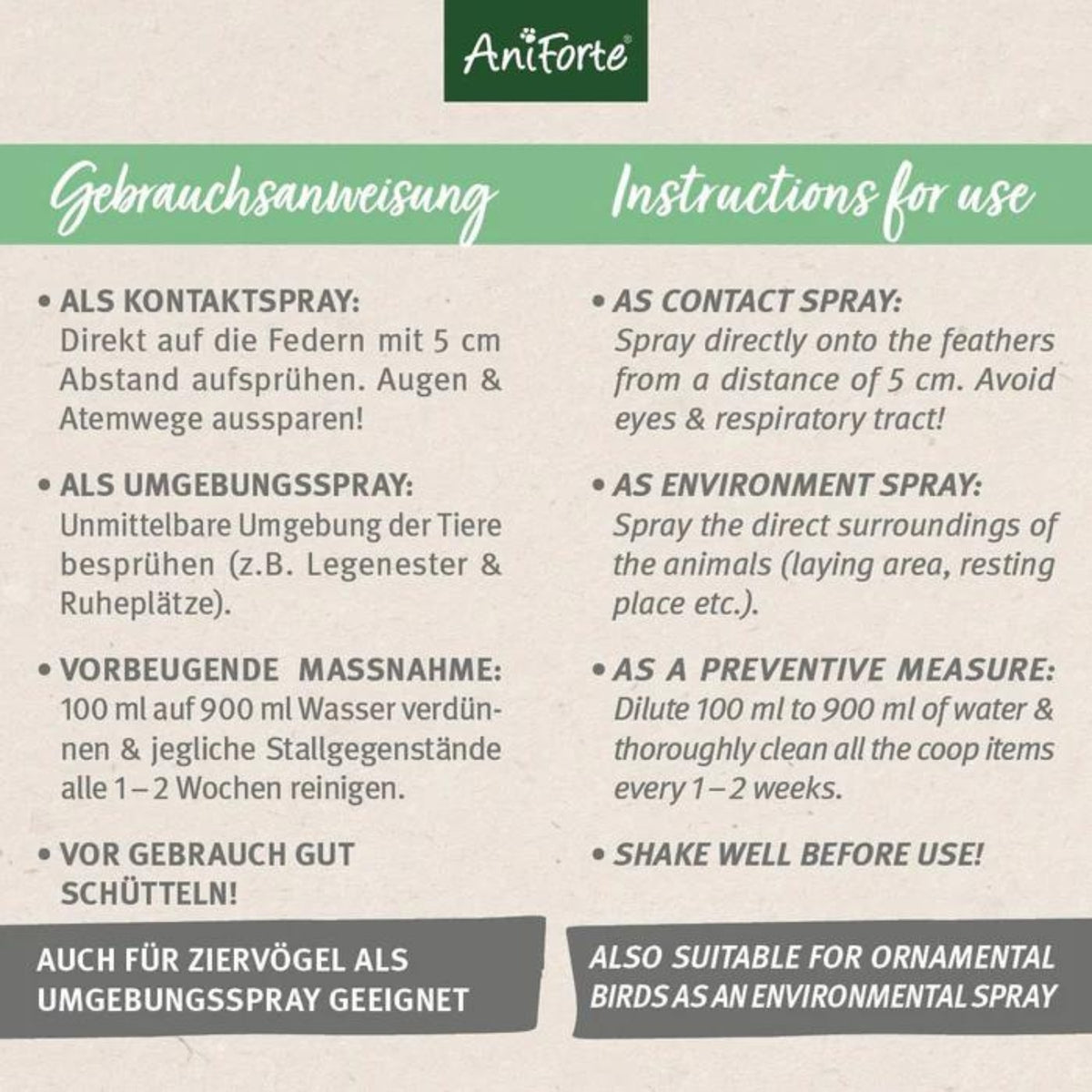 AniForte Milben-STOP flüssig für Hühner Kanister 5000ml