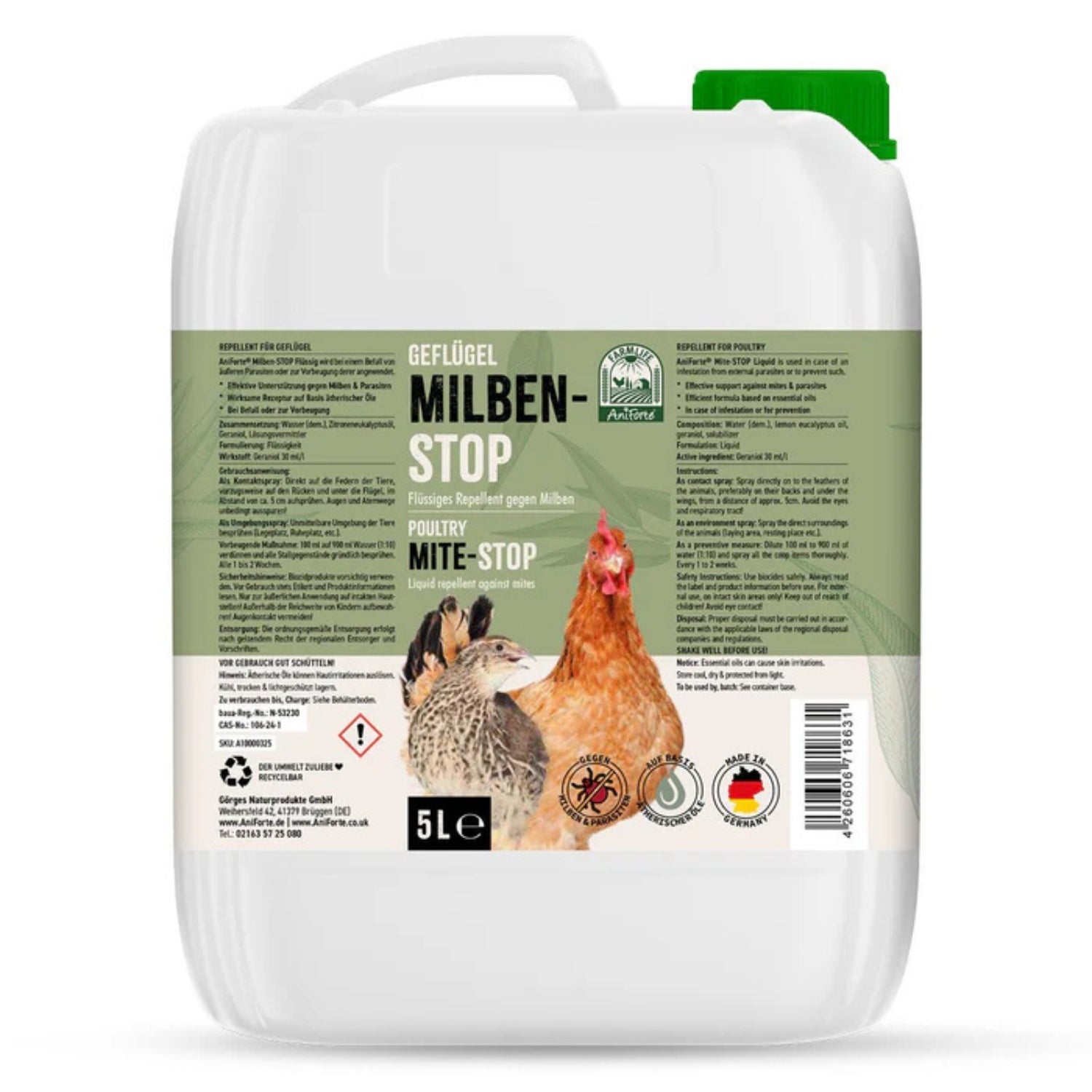AniForte Milben-STOP flüssig für Hühner Kanister 5000ml