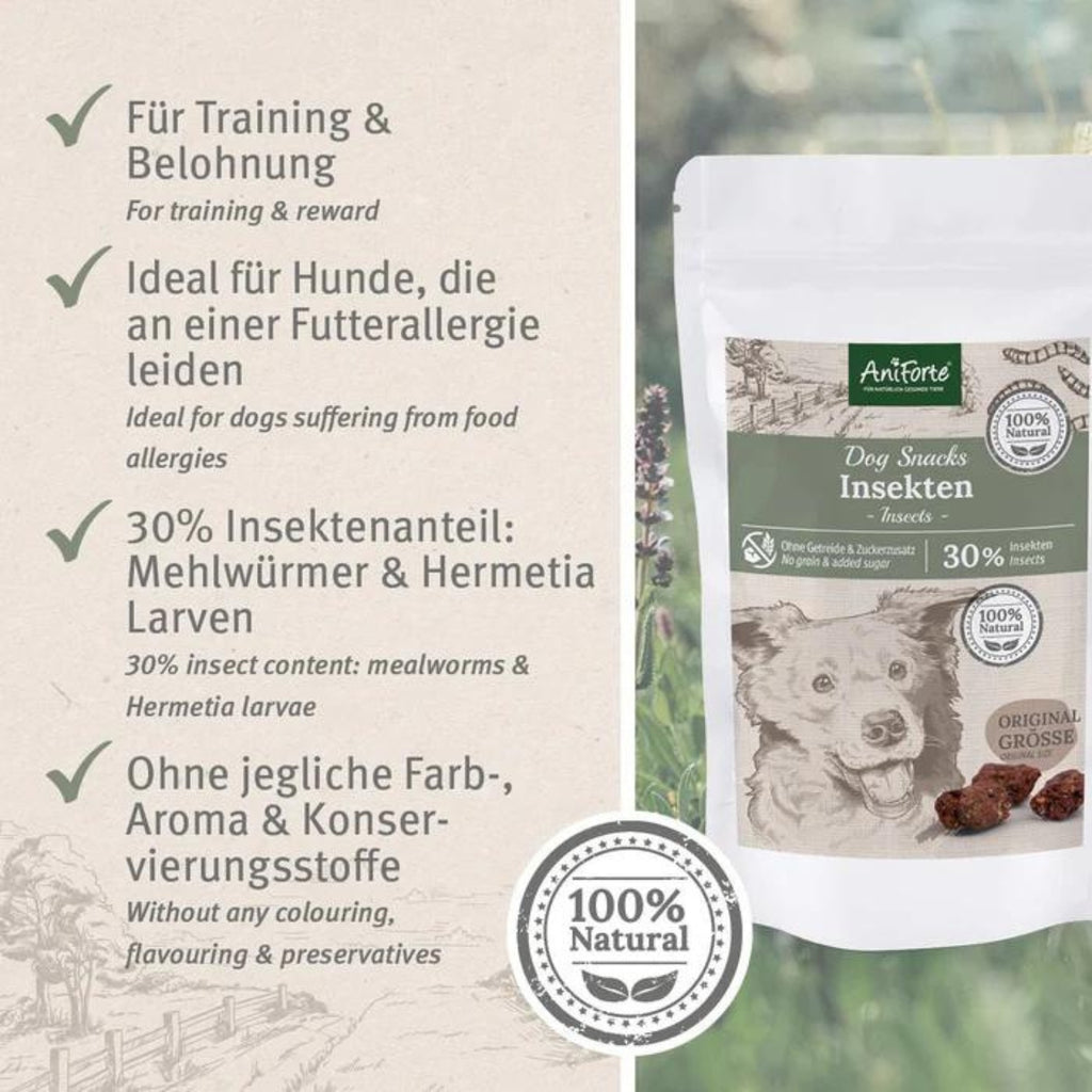 AniForte Dog Snacks Insekten 150g