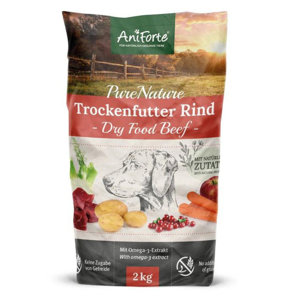 AniForte Trockenfutter CountryBeef für Hunde 2kg