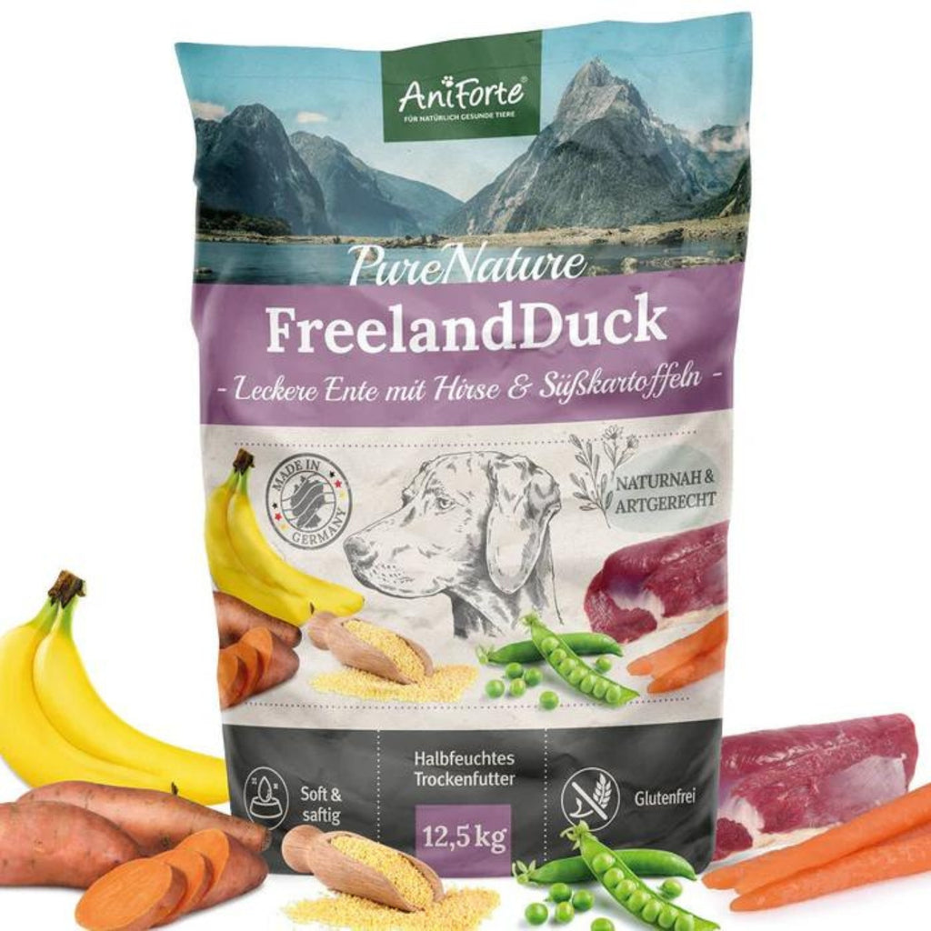 AniForte Trockenfutter FreelandDuck für Hunde 12,5kg MHD 30.10.2026