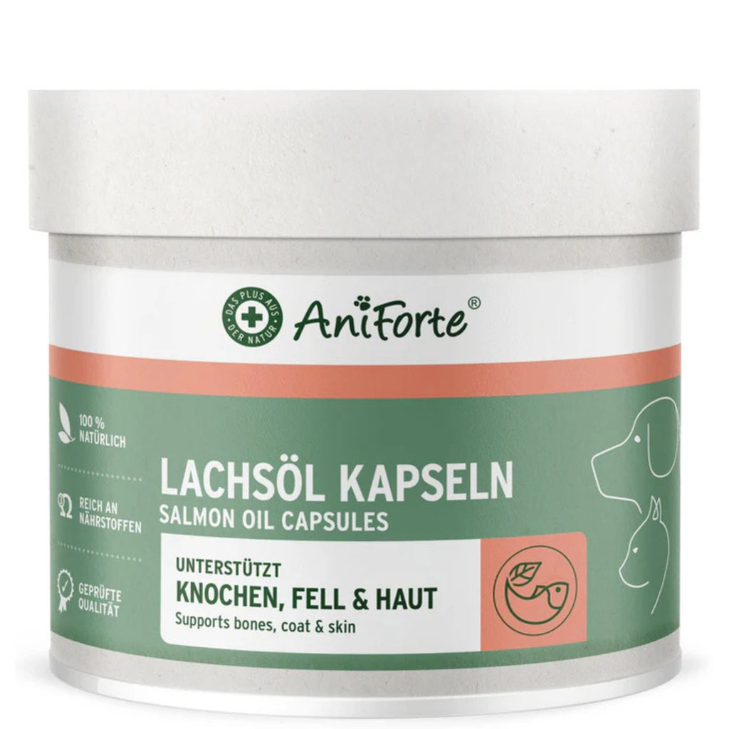 AniForte Lachsöl Kapseln für Hunde und Katzen 500 Stk.