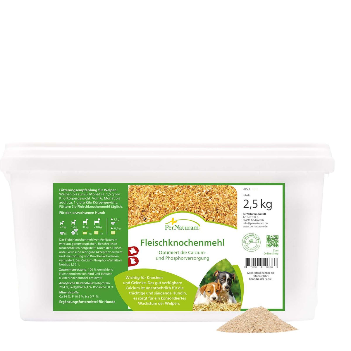 PerNaturam Fleischknochenmehl 2500g