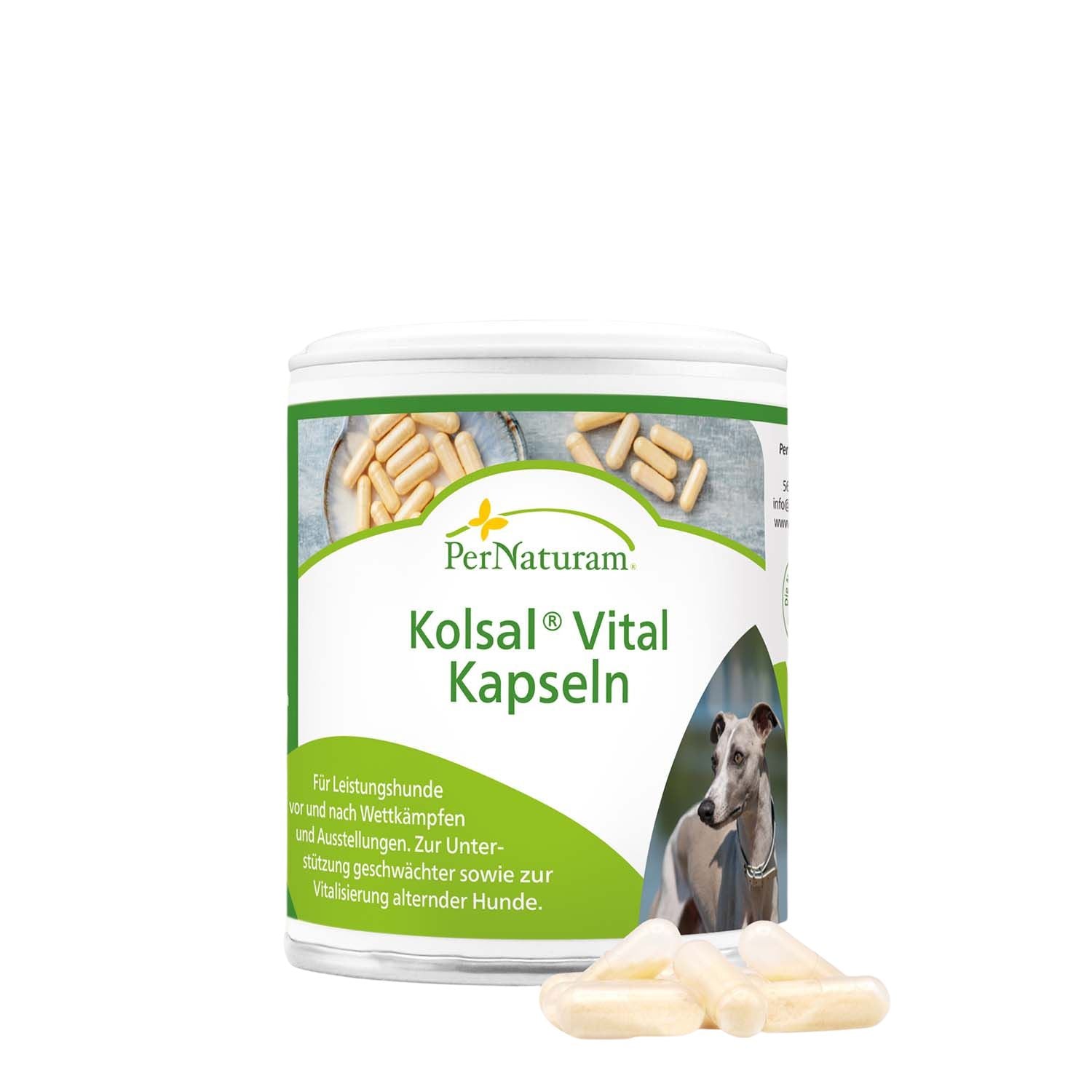 PerNaturam Kolsal Vital Kapseln Hund Katze 50 Stück