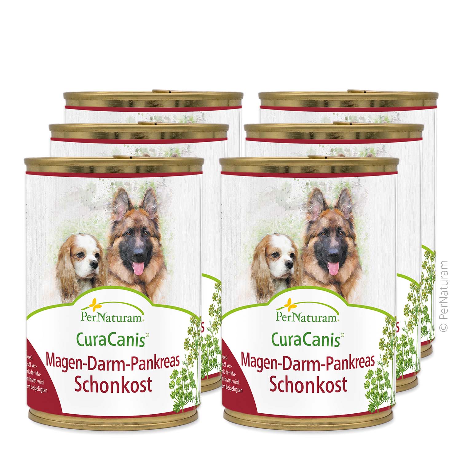 PerNaturam CuraCanis Magen-Darm-Pankreas Schonkost 6x400g