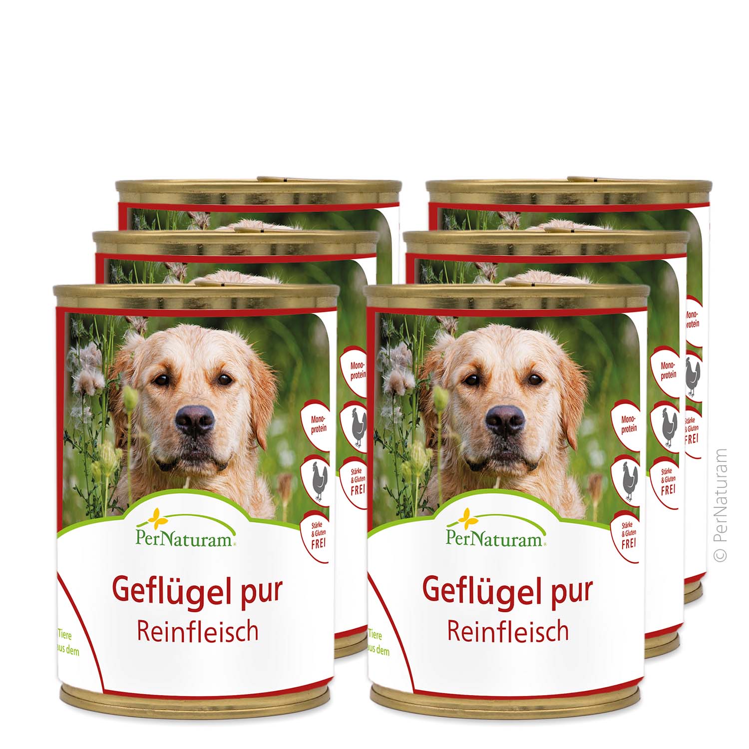 PerNaturam Reinfleisch Geflügel pur 6x400g