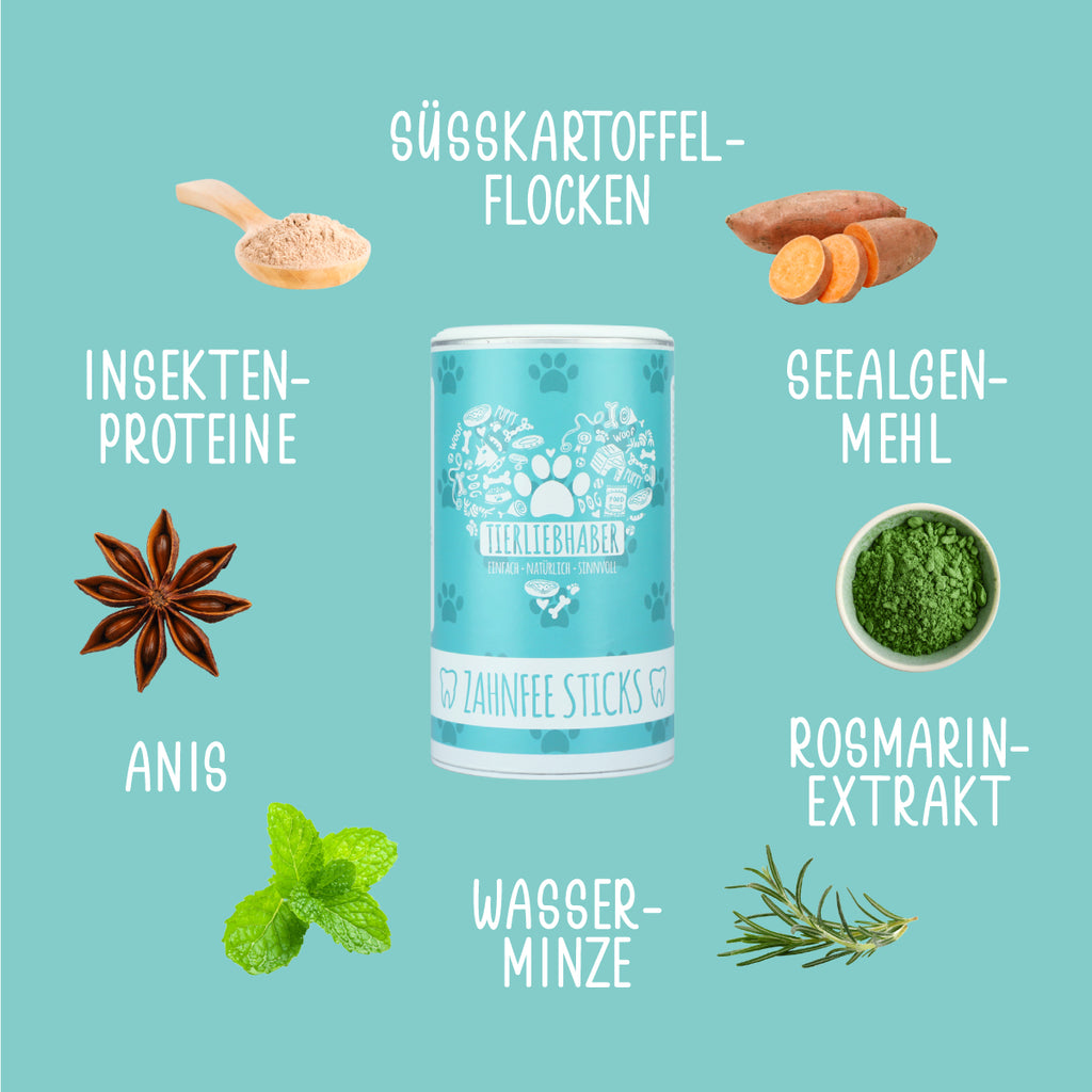 Tierliebhaber Zahnfee Sticks für Hunde 14 Stück