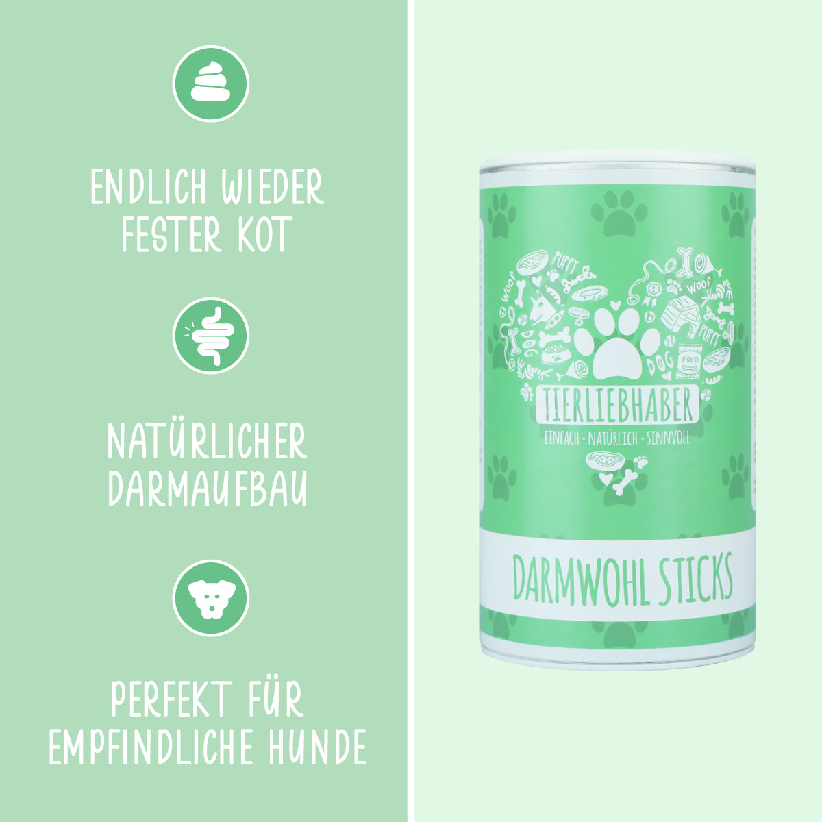 Tierliebhaber Darmwohl Sticks für Hunde 14 Stück