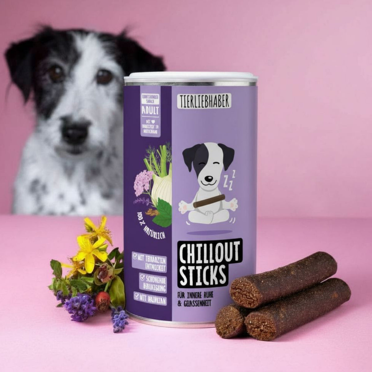 Tierliebhaber Chillout Sticks für Hunde 14 Stück MHD 30.09.2026