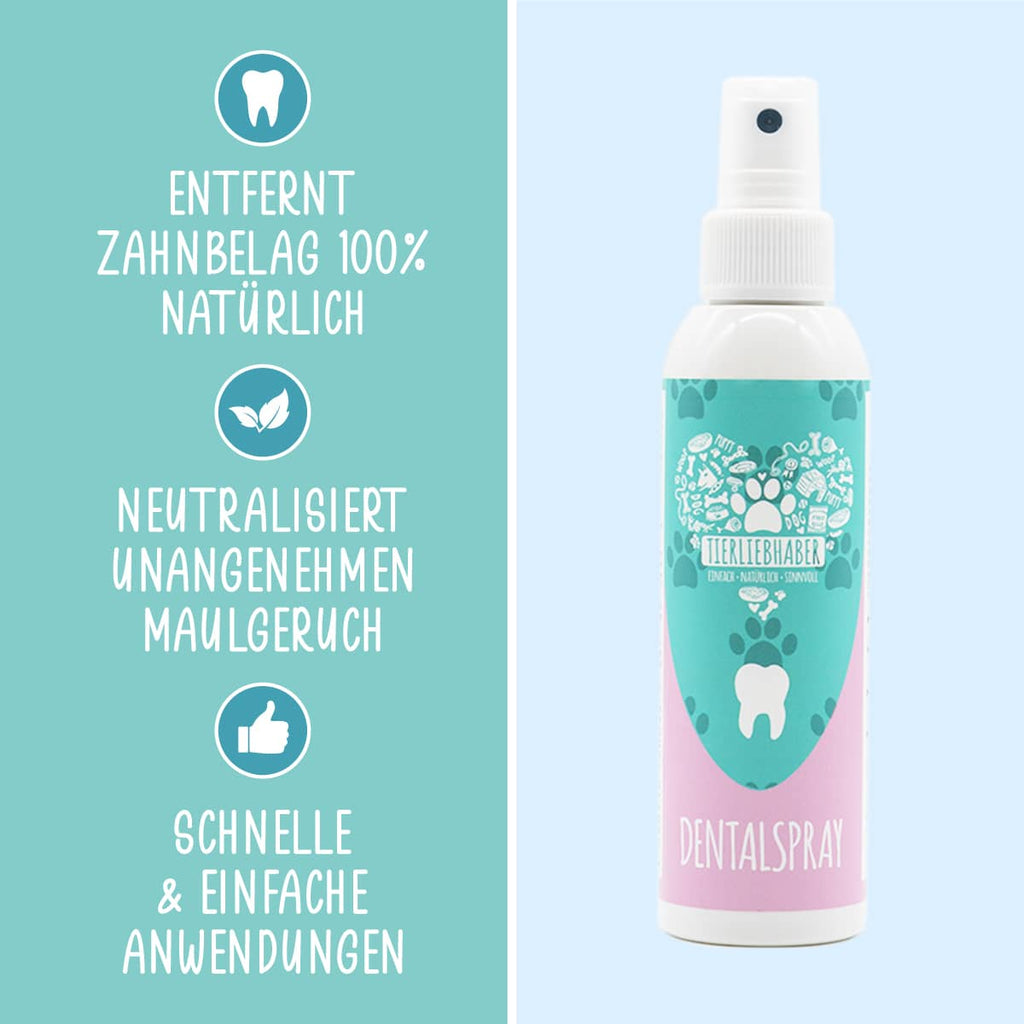 Tierliebhaber Dentalspray mit Minze für Hunde und Katzen 150 ml