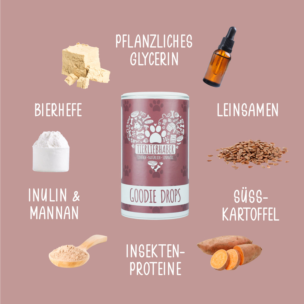 Tierliebhaber Goodie Drops für Hunde 250 g