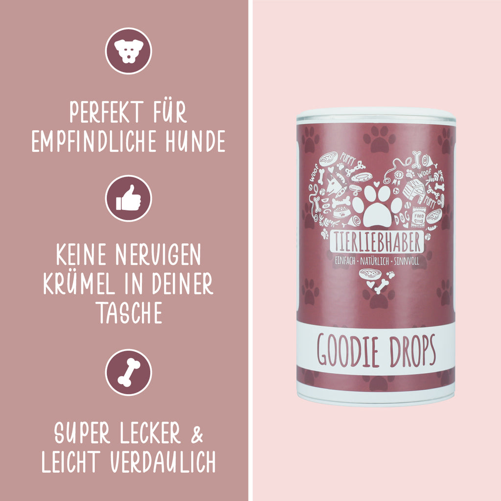 Tierliebhaber Goodie Drops für Hunde 250 g