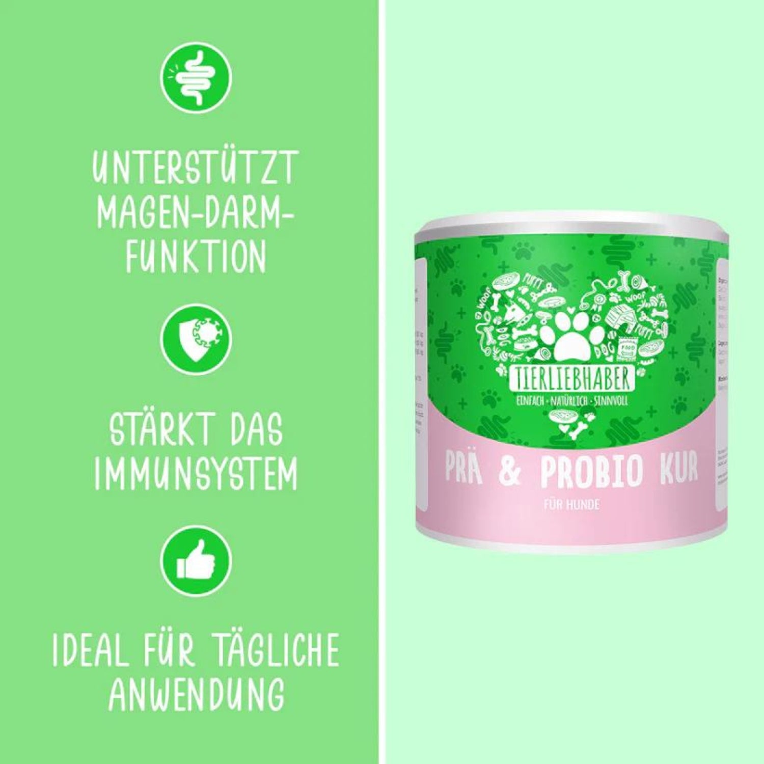 Tierliebhaber Prä & Probio Kur für Hunde 75g