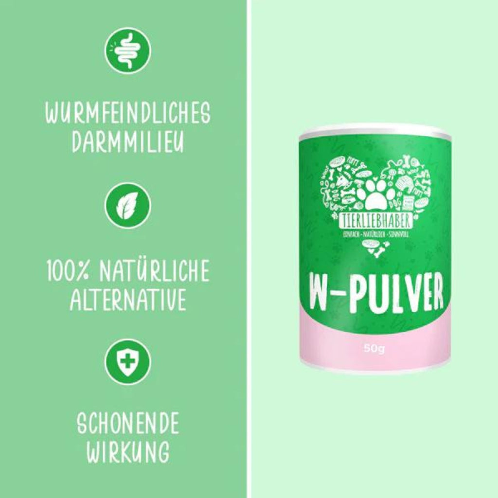 Tierliebhaber W-Pulver für Hunde 50 g MHD 01.05.2026