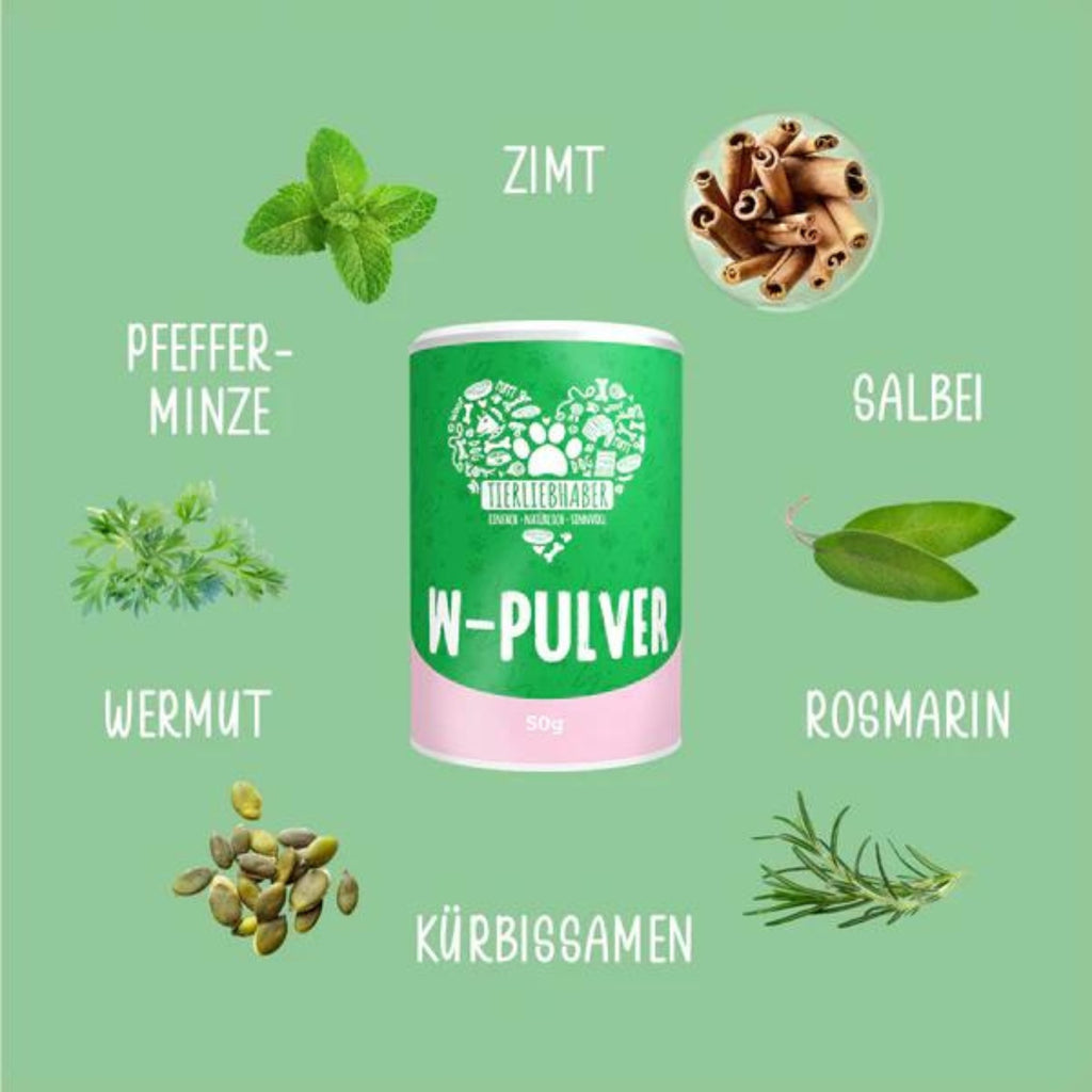Tierliebhaber W-Pulver für Hunde 50 g