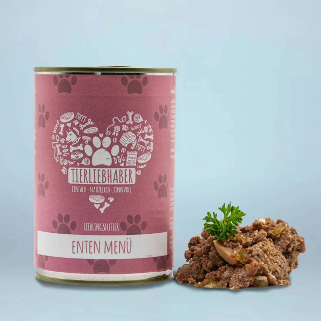 Tierliebhaber Lieblingsfutter Enten Menü für Hunde 400 g