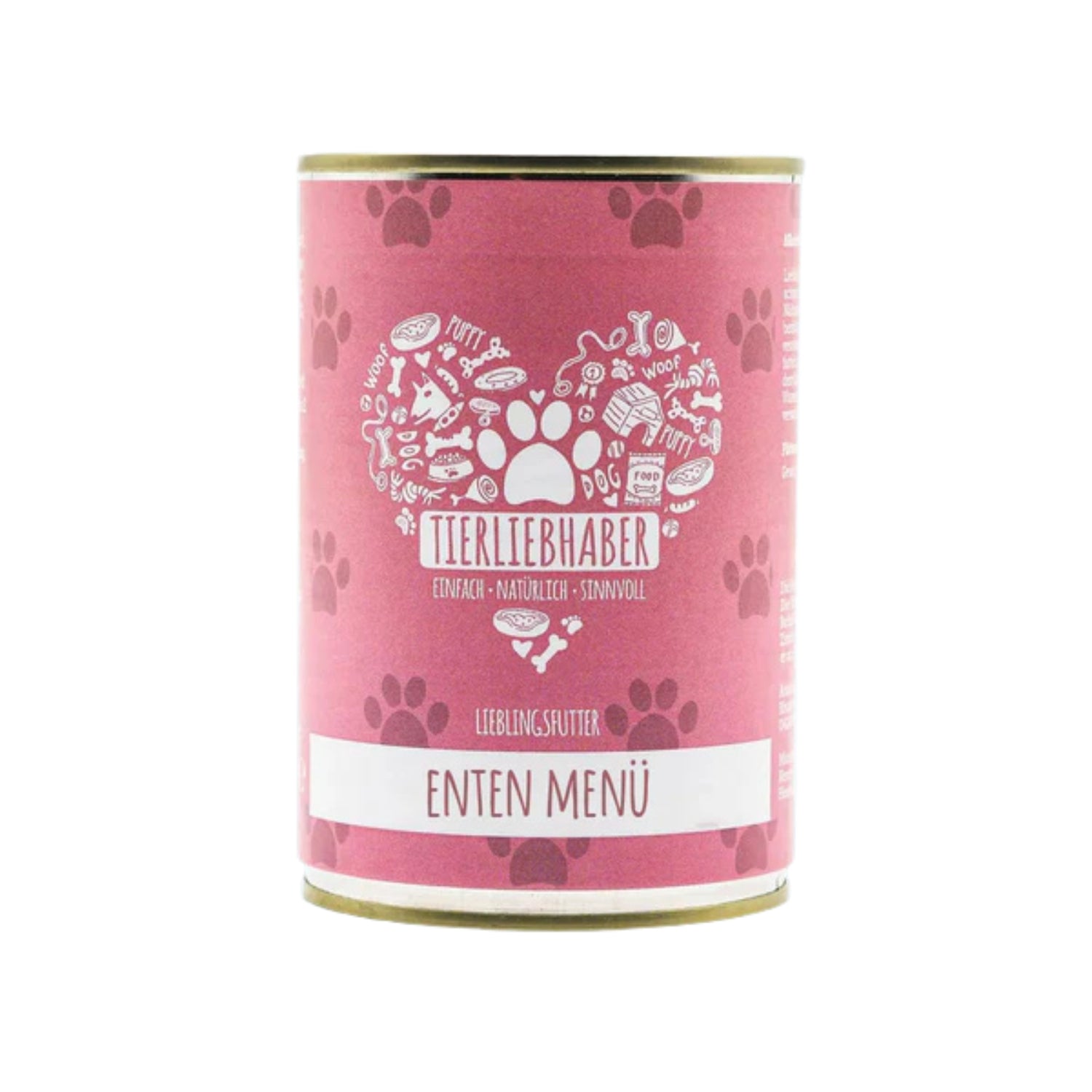 Tierliebhaber Lieblingsfutter Enten Menü für Hunde 400 g