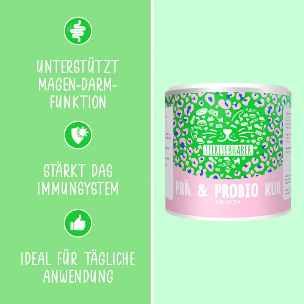 Tierliebhaber Prä & Probio Kur für Katze 80g MHD 28.02.2026