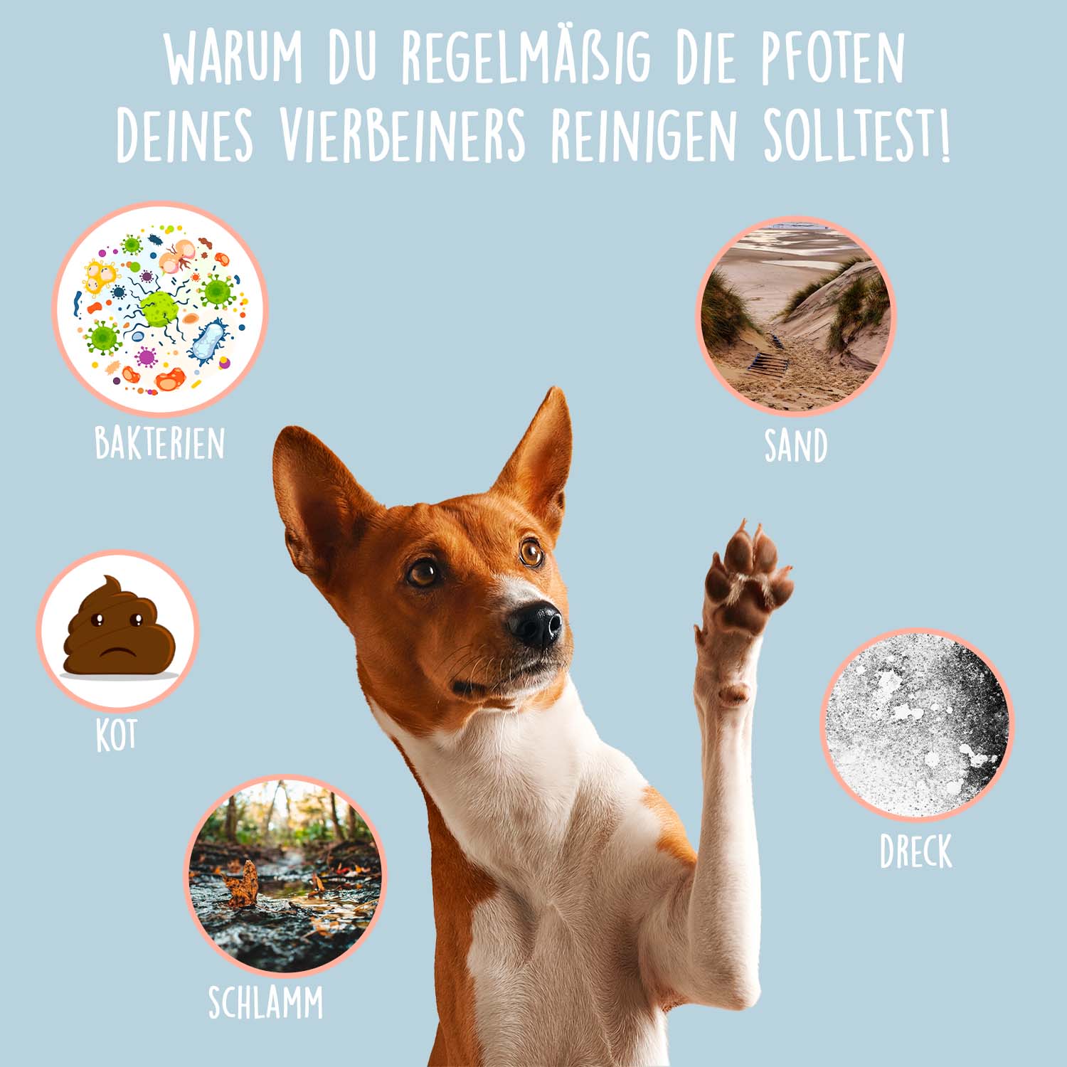 Tierliebhaber Pfötchen Reiniger Pink