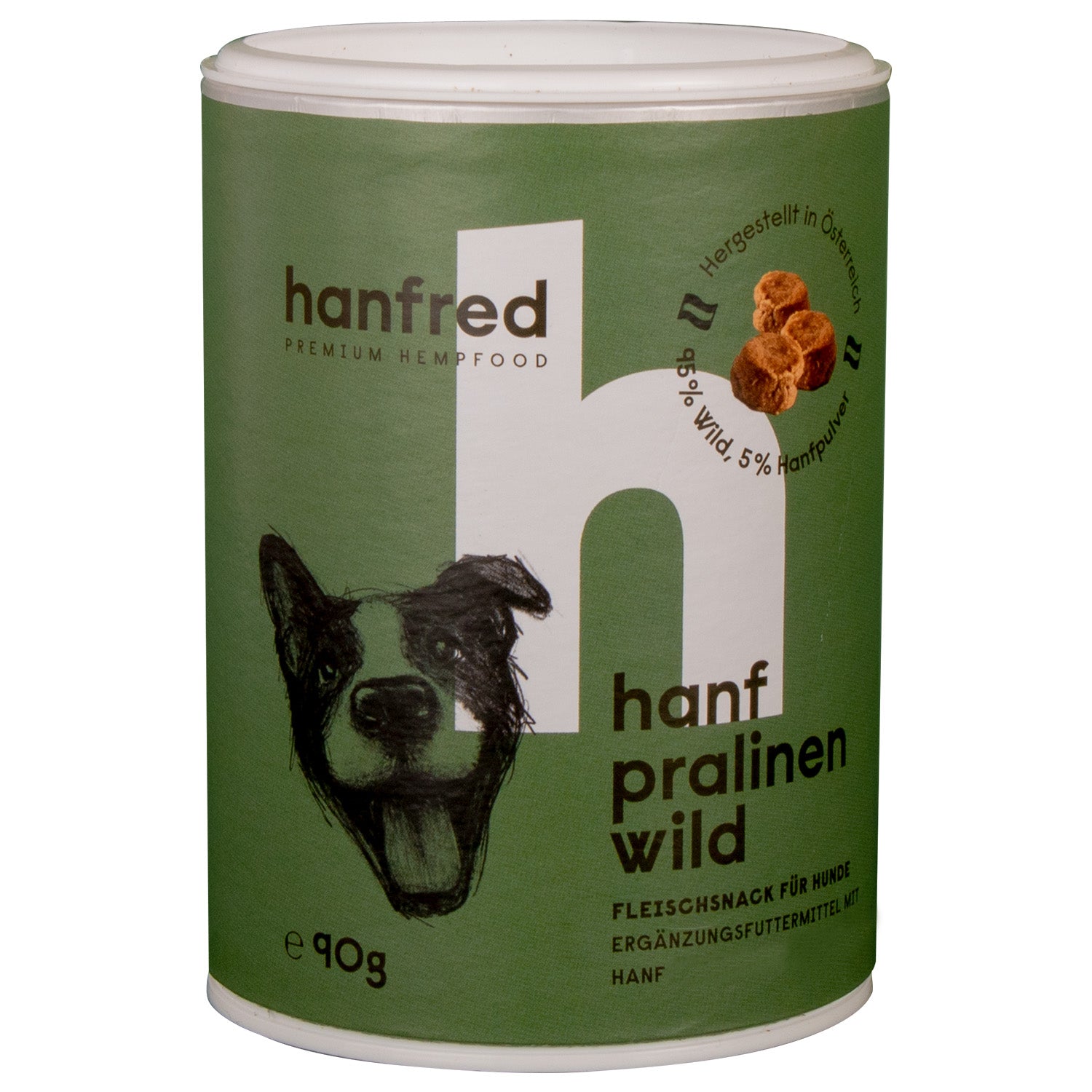 Hanfred Hanf Pralinen Wild für Hunde 90g