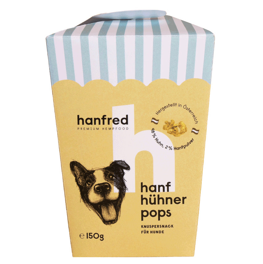 Hanfred Hanf Hühner Pops für Hunde 150g
