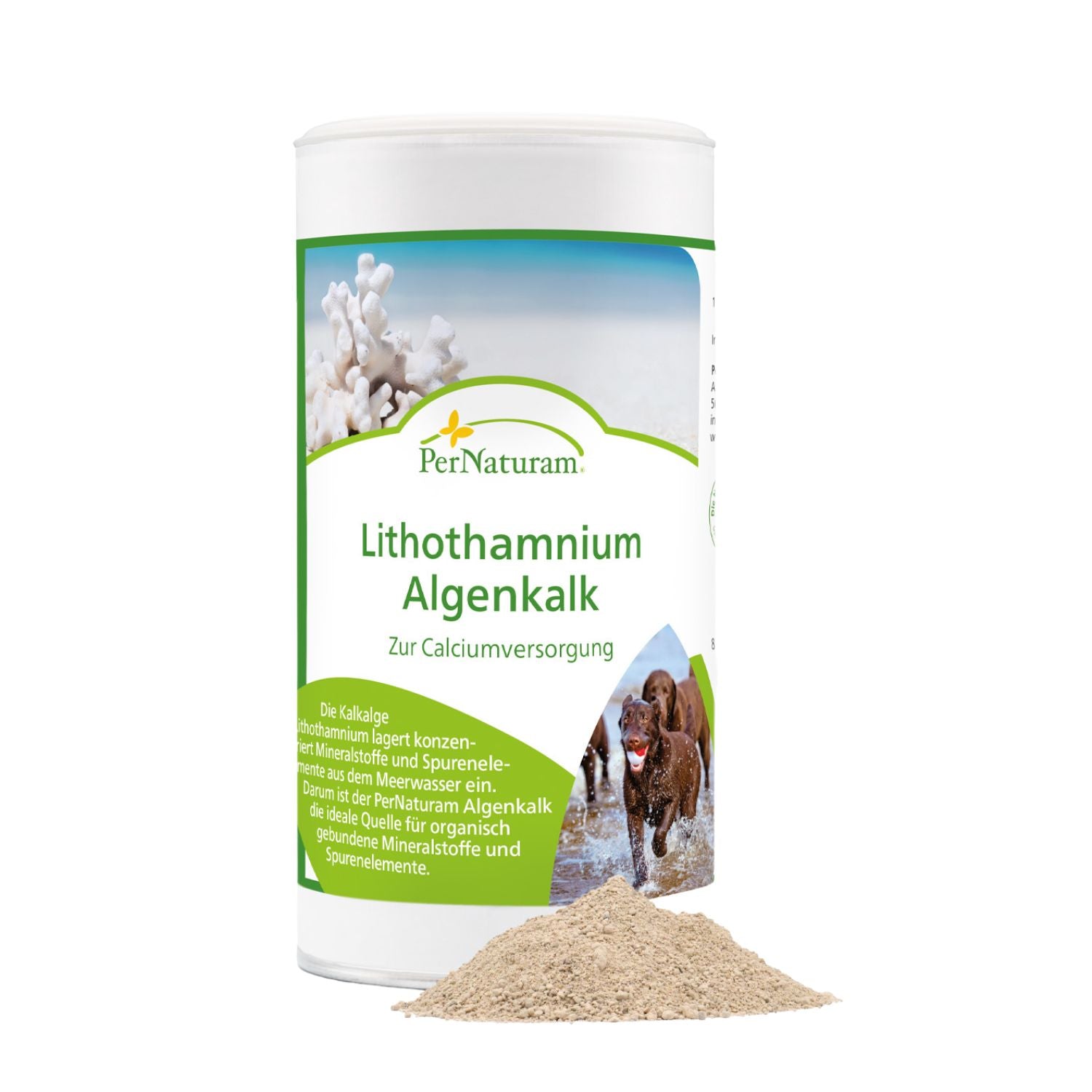 PerNaturam Lithothamnium Algenkalk 500g für Hunde