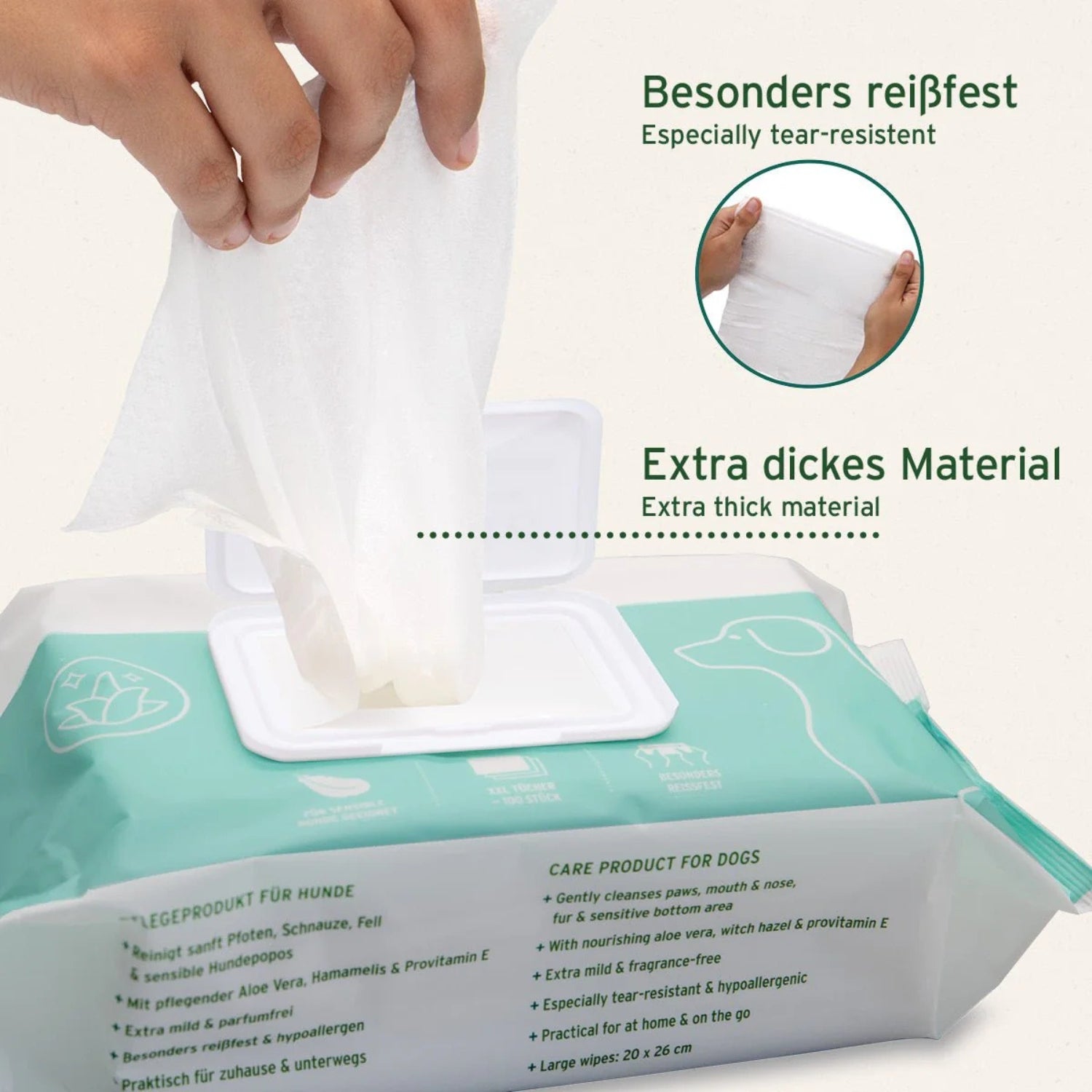 AniForte Pflegetücher für Hunde 100Stk.