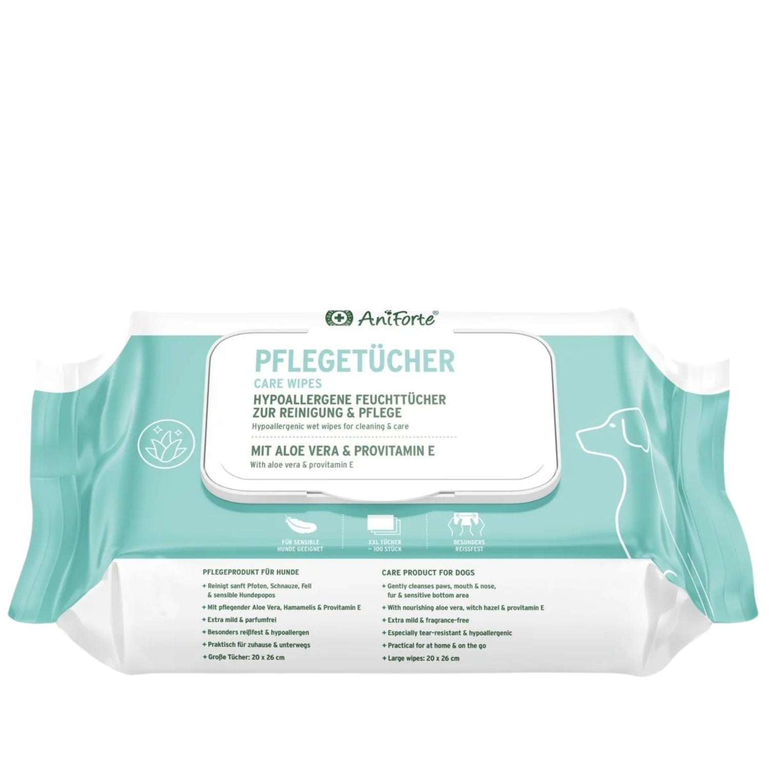 AniForte Pflegetücher für Hunde 100Stk.