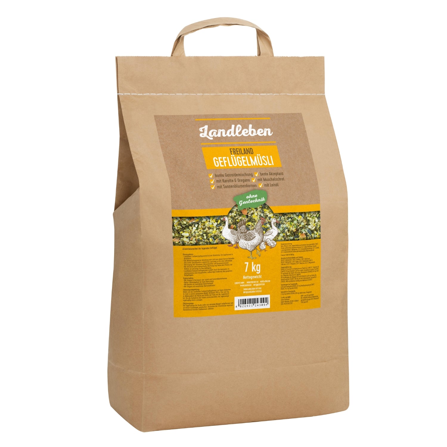 Landleben Freiland Geflügelmüsli 7kg