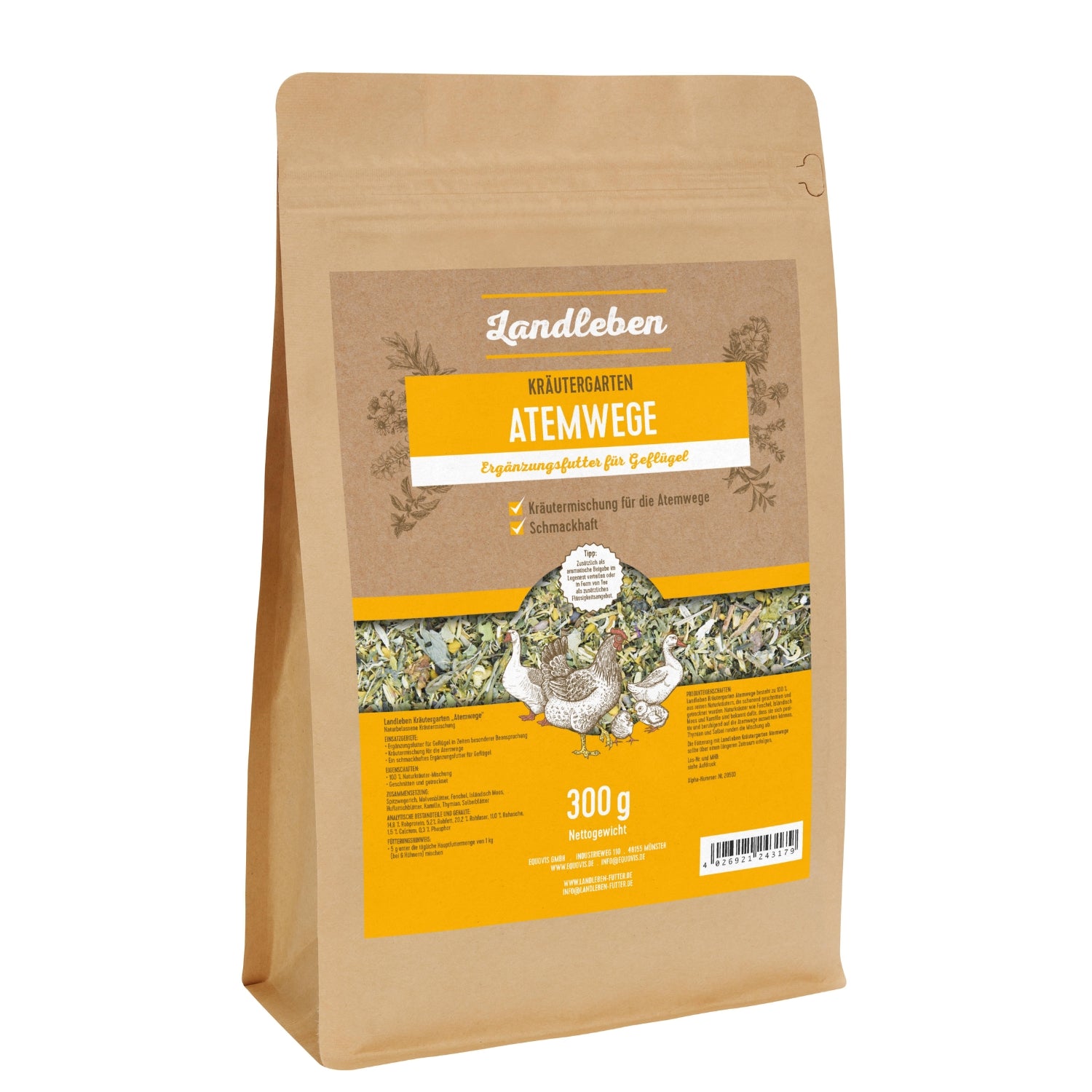 Landleben Kräutergarten Atemwege 300g