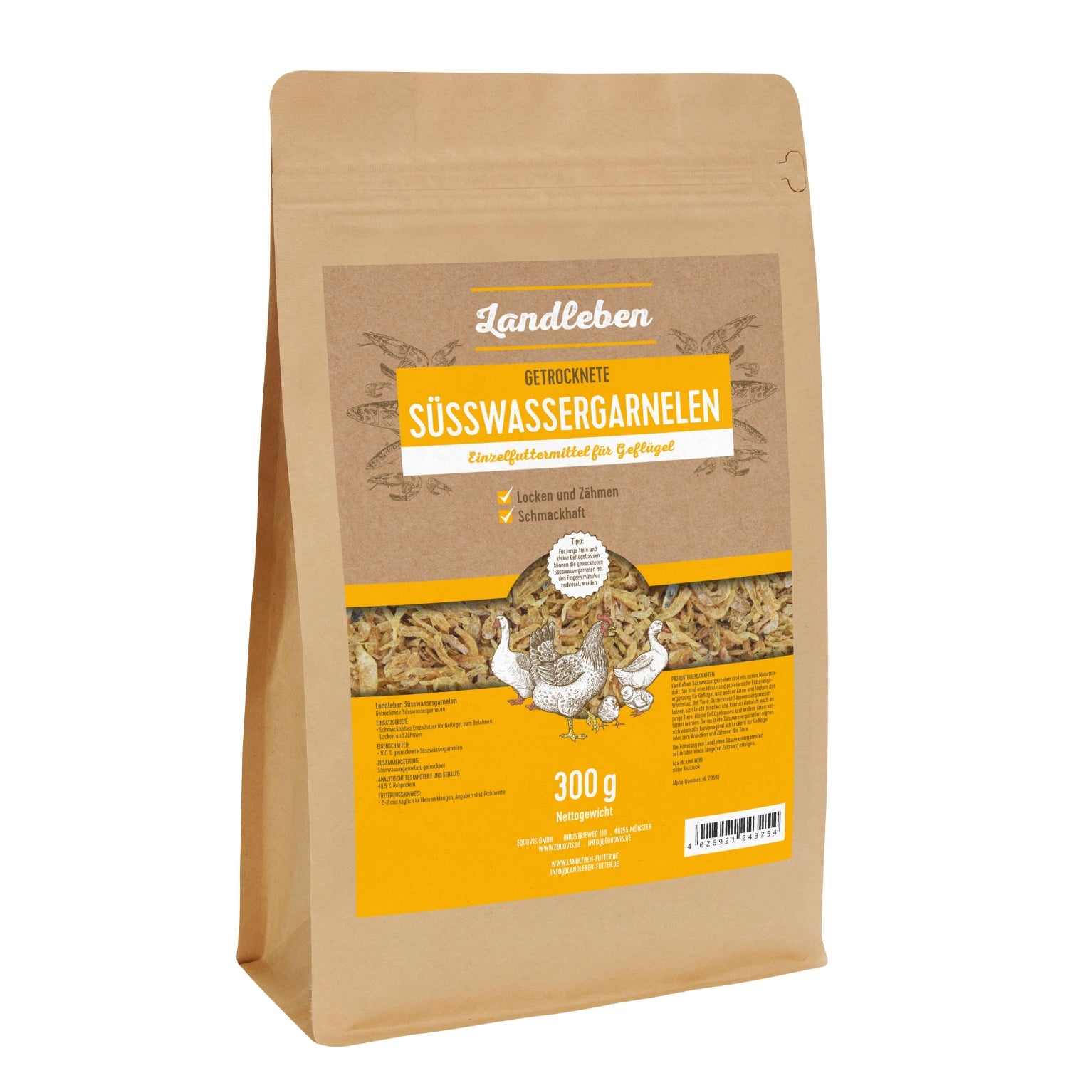 Landleben Süsswassergarnelen 300 g MHD 01.02.2026