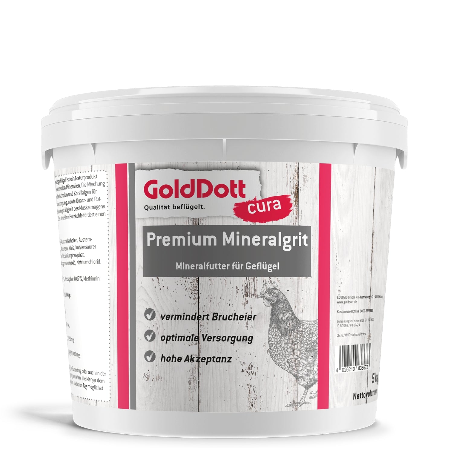 GoldDott cura Premium Mineral Grit 5kg B-WARE