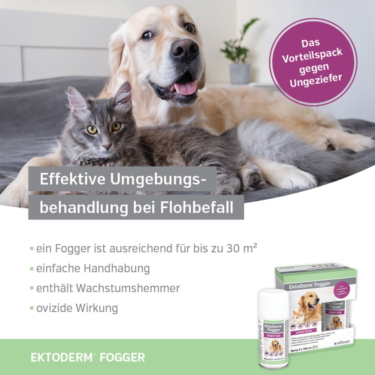 Alfavet EktoDerm Fogger 2x100ml