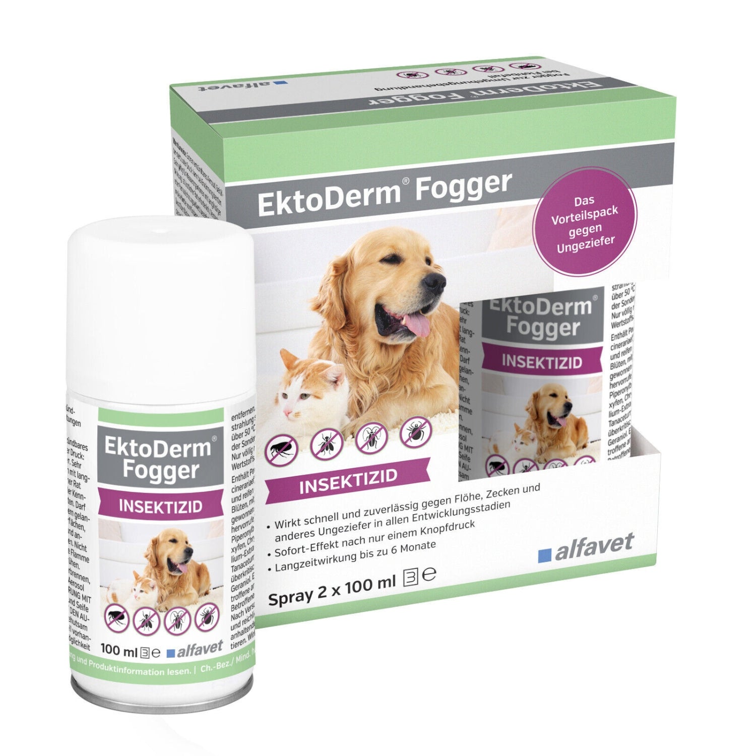Alfavet EktoDerm Fogger 2x100ml