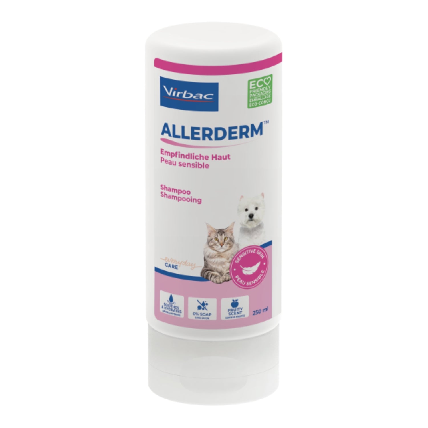 Allerderm Shampoo für empfindliche Tierhaut 250 ml