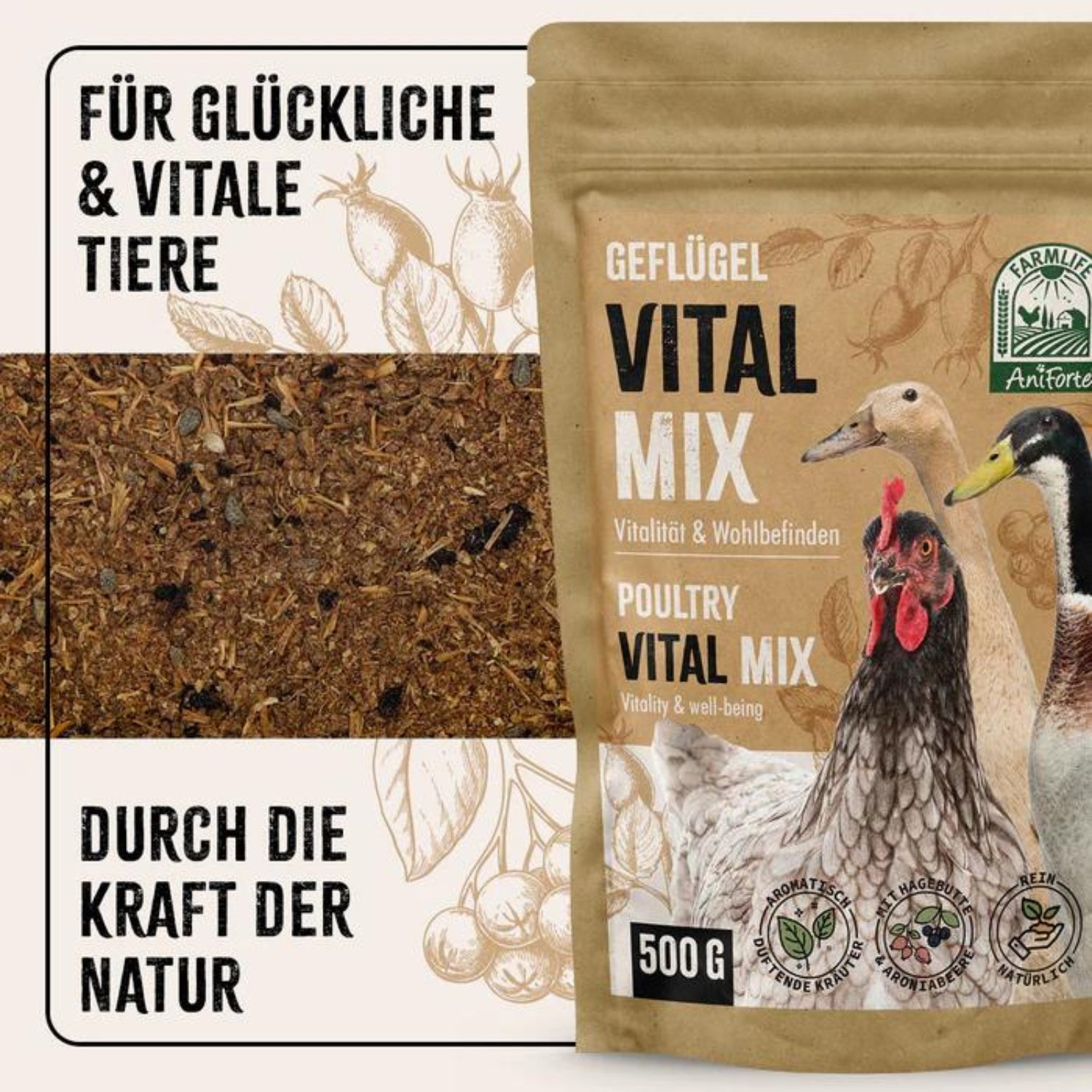 AniForte FarmLife Geflügel VitalMix Pulver 500g