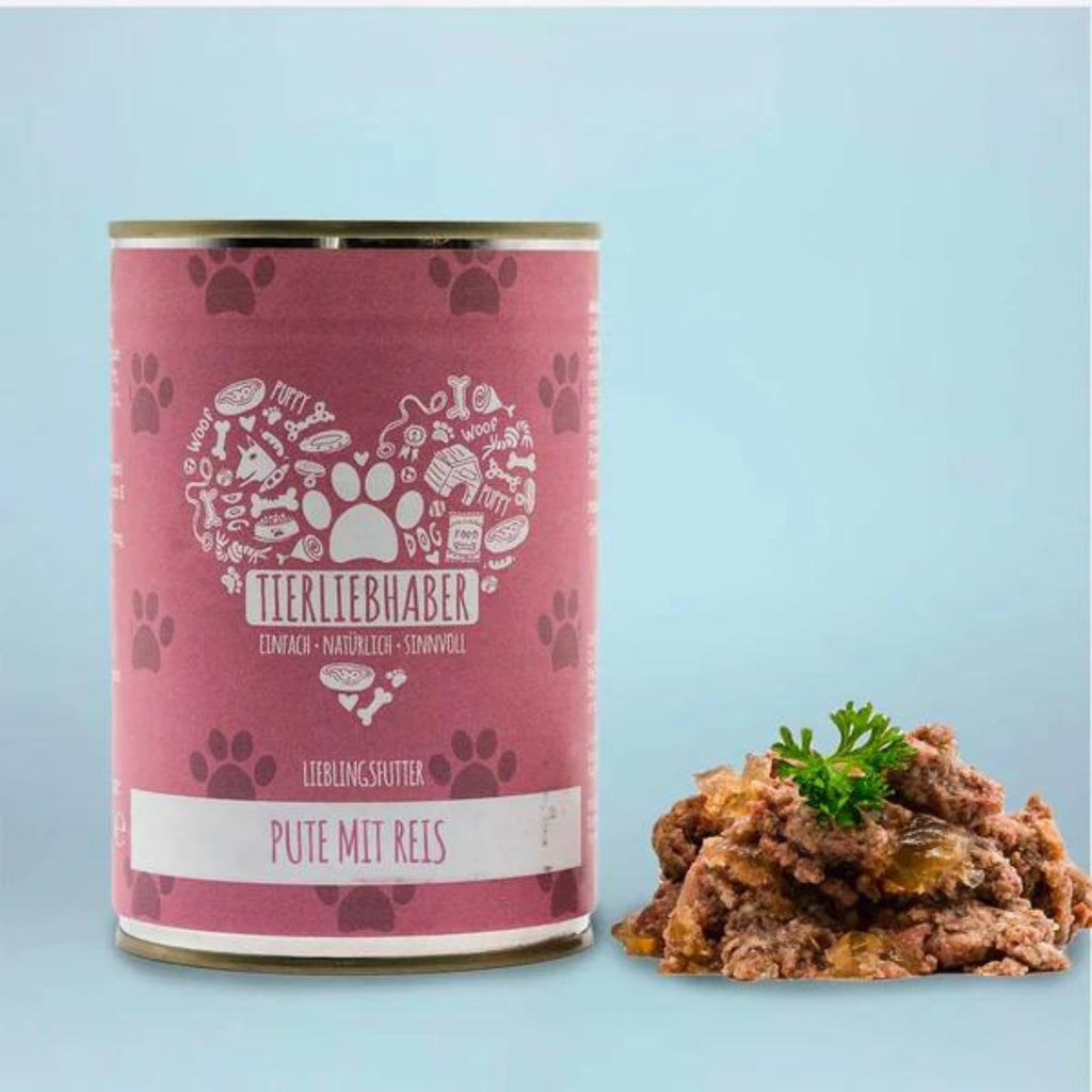 Tierliebhaber Lieblingsfutter Pute mit Reis 400g