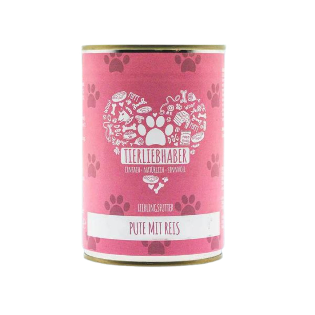 Tierliebhaber Lieblingsfutter Pute mit Reis 400g