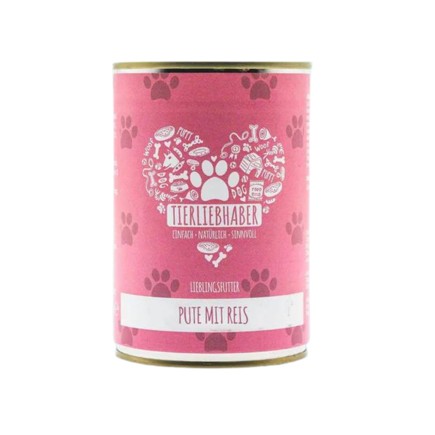 Tierliebhaber Lieblingsfutter Pute mit Reis 400g