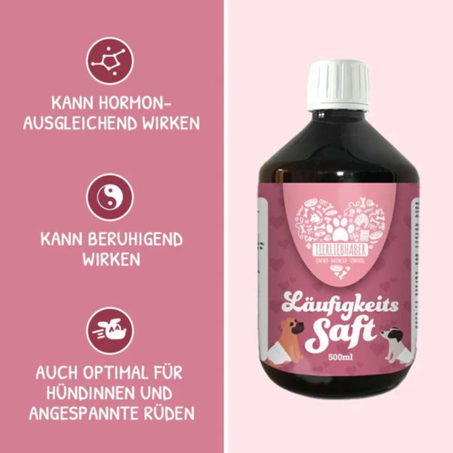 Tierliebhaber Läufigkeitssaft für Hund 500 ml