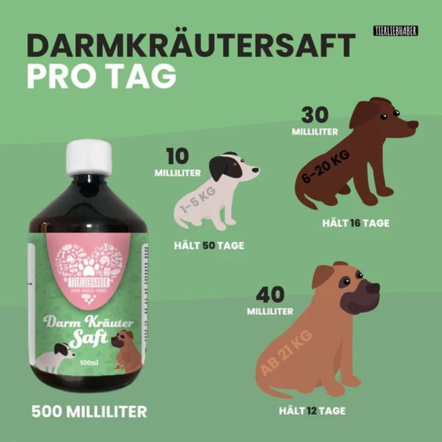 Tierliebhaber Darmkräuter Saft 500ml