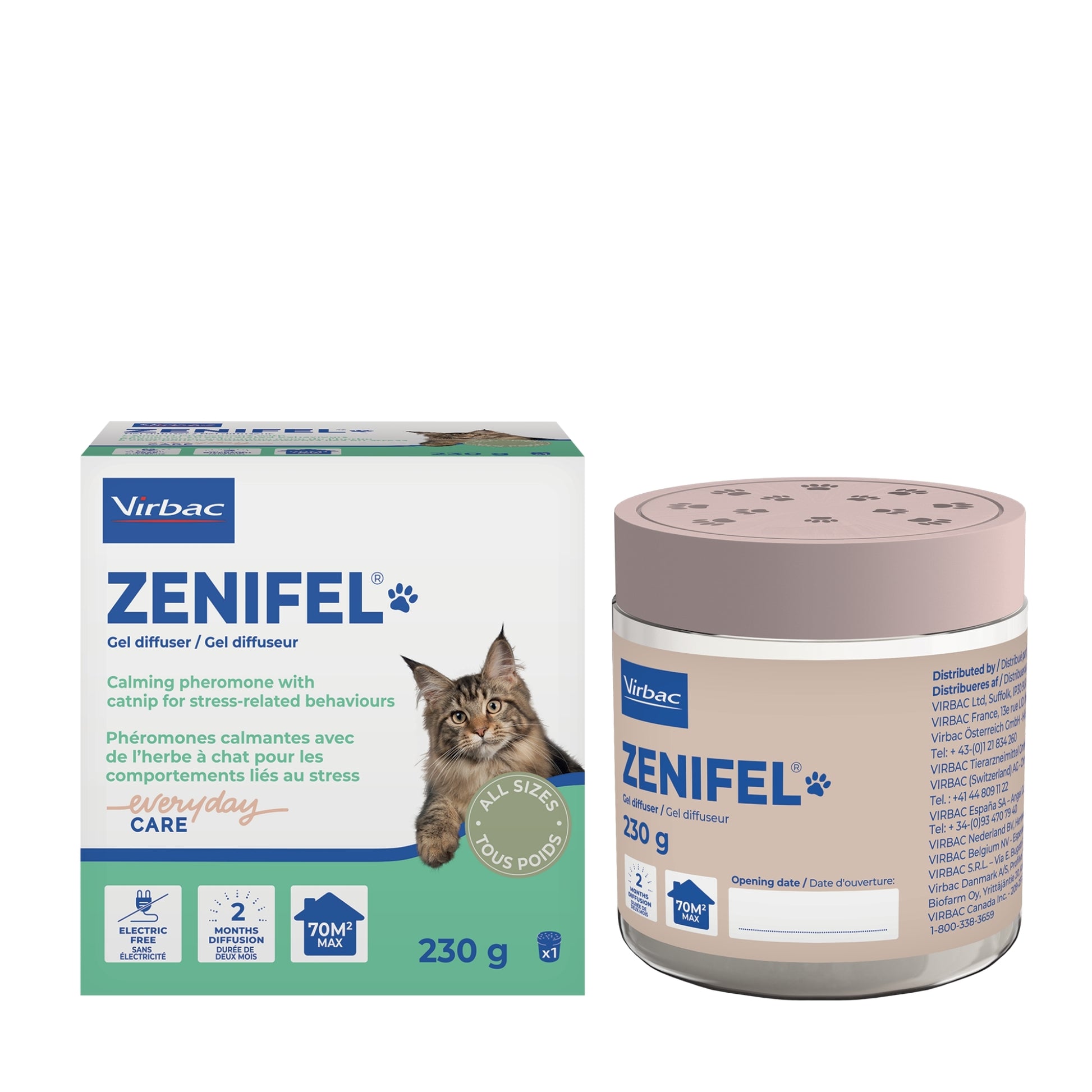 Virbac Zenifel Gel-Diffuser für Katzen 230g